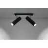 Plafonnier DIREZIONE 2, acier noir, GU10 - Pas cher