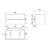 Applique LOBO MAXI, aluminium blanc - Pas cher
