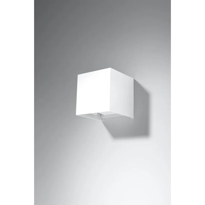 Applique LUCA, aluminium blanc, LED intégrée IP54 - Pas cher