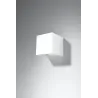 Applique LUCA, aluminium blanc, LED intégrée IP54 - Pas cher