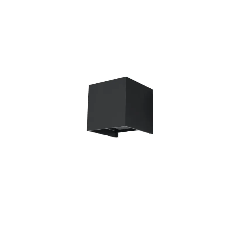 Applique LUCA, aluminium noir, LED intégrée IP54 - Pas cher