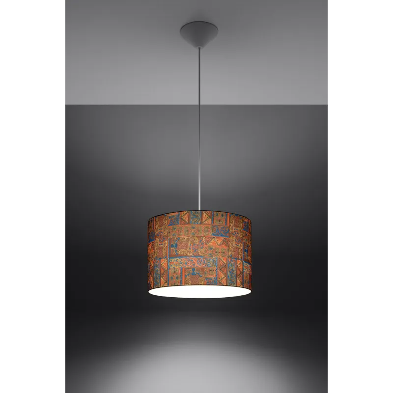 Suspension TAJ, PVC multicolore, E27 - Pas cher