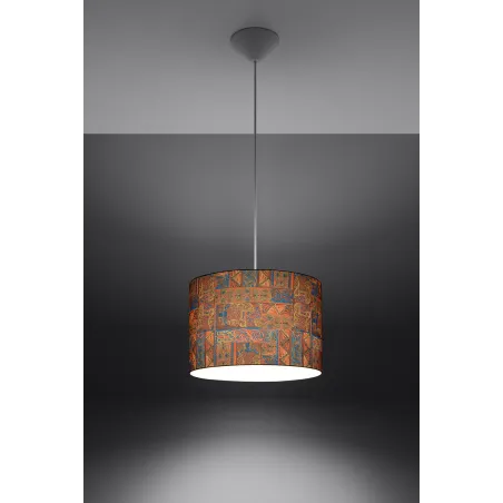 Suspension TAJ, PVC multicolore, E27 - Pas cher