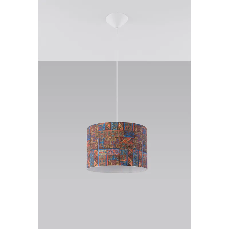 Suspension TAJ, PVC multicolore, E27 - Pas cher