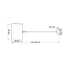 Suspension TAJ, PVC multicolore, E27 - Pas cher