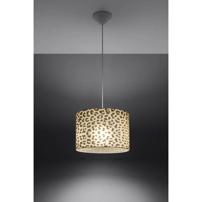 Suspension GEPARD, PVC multicolore, E27 - Pas cher