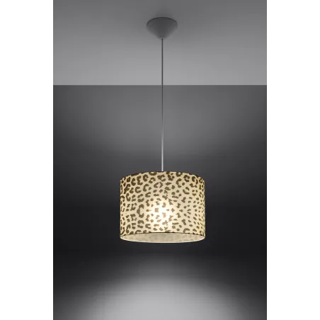 Suspension GEPARD, PVC multicolore, E27 - Pas cher