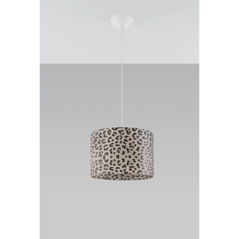 Suspension GEPARD, PVC multicolore, E27 - Pas cher