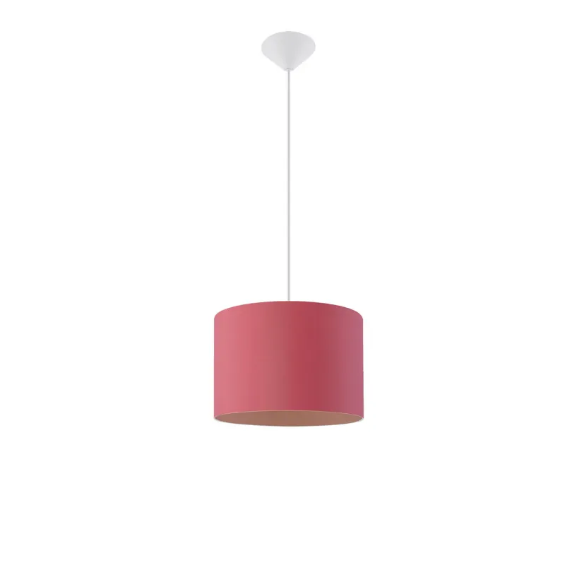 Suspension rouge, PVC multicolore, E27 - Pas cher