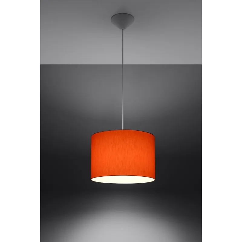 Suspension rouge, PVC multicolore, E27 - Pas cher