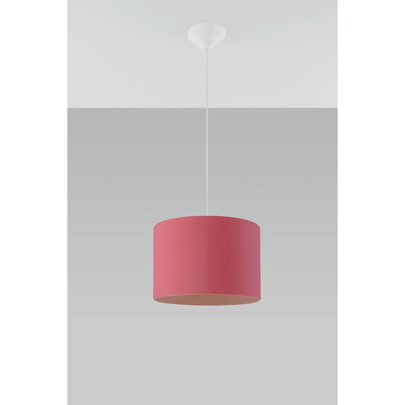 Suspension rouge, PVC multicolore, E27 - Pas cher