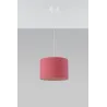 Suspension rouge, PVC multicolore, E27 - Pas cher