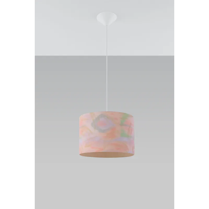 Suspension SPRING, PVC multicolore, E27 - Pas cher