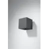 Applique QUAD 1, aluminium anthracite - Pas cher