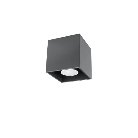 Plafonnier QUAD 1, aluminium anthracite - Pas cher