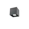 Plafonnier QUAD 1, aluminium anthracite - Pas cher