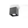 Plafonnier QUAD 1, aluminium anthracite - Pas cher