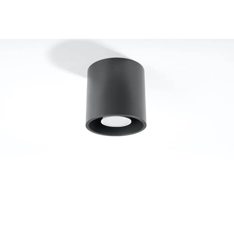 Plafonnier ORBIS 1, aluminium anthracite - Pas cher