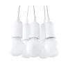 Suspension DIEGO 5, PVC blanc, E27 - Pas cher