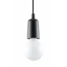 Suspension DIEGO 1, PVC noir, E27 - Pas cher