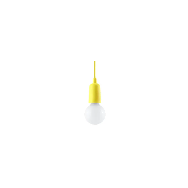 Suspension DIEGO 1, PVC jaune, E27 - Pas cher