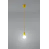 Suspension DIEGO 1, PVC jaune, E27 - Pas cher