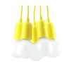 Suspension DIEGO 5, PVC jaune, E27 - Pas cher