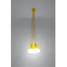 Suspension DIEGO 5, PVC jaune, E27 - Pas cher