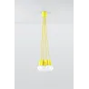 Suspension DIEGO 5, PVC jaune, E27 - Pas cher