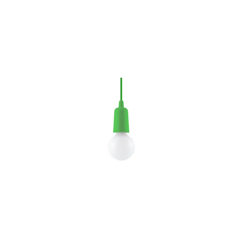 Suspension DIEGO 1, PVC vert, E27 - Pas cher
