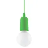 Suspension DIEGO 1, PVC vert, E27 - Pas cher