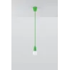 Suspension DIEGO 1, PVC vert, E27 - Pas cher