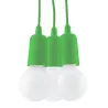 Suspension DIEGO 3, PVC vert, E27 - Pas cher