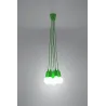 Suspension DIEGO 5, PVC vert, E27 - Pas cher