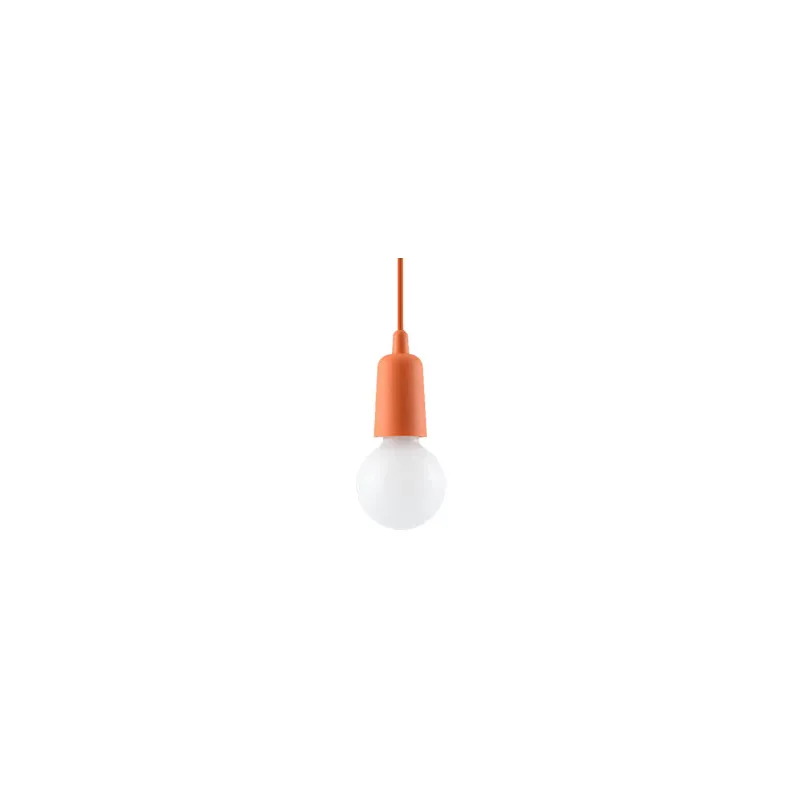 Suspension DIEGO 1, PVC orange, E27 - Pas cher