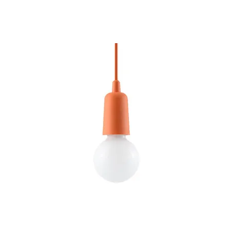Suspension DIEGO 1, PVC orange, E27 - Pas cher