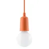 Suspension DIEGO 1, PVC orange, E27 - Pas cher