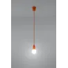 Suspension DIEGO 1, PVC orange, E27 - Pas cher