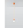 Suspension DIEGO 1, PVC orange, E27 - Pas cher