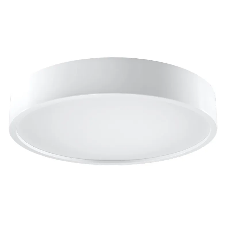 Plafonnier PLATINIUM, bois/PVC, blanc, LED intégrée - Pas cher