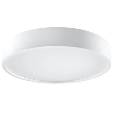 Plafonnier PLATINIUM, bois/PVC, blanc, LED intégrée - Pas cher