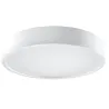 Plafonnier PLATINIUM, bois/PVC, blanc, LED intégrée - Pas cher