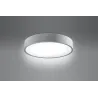Plafonnier PLATINIUM, bois/PVC, blanc, LED intégrée - Pas cher