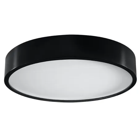 Plafonnier PLATINIUM, bois/PVC, noir, LED intégrée - Pas cher