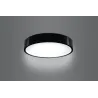Plafonnier PLATINIUM, bois/PVC, noir, LED intégrée - Pas cher