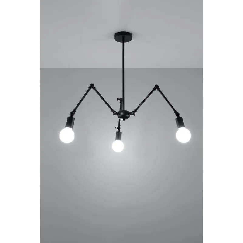Suspension STARK 3, acier noir - Pas cher
