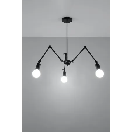 Suspension STARK 3, acier noir - Pas cher