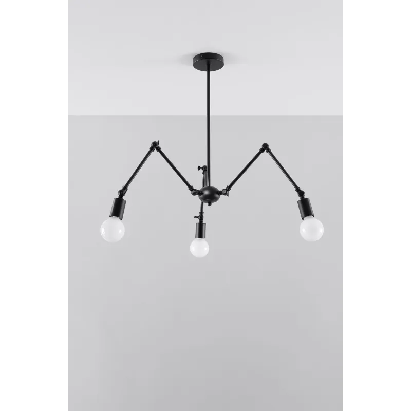 Suspension STARK 3, acier noir - Pas cher