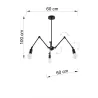 Suspension STARK 3, acier noir - Pas cher