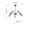 Suspension STARK 5, acier noir - Pas cher